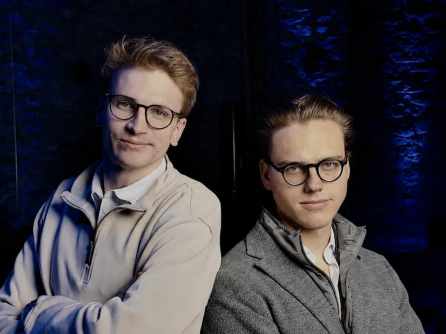 Justus August och Elias Arndt från AI Værk